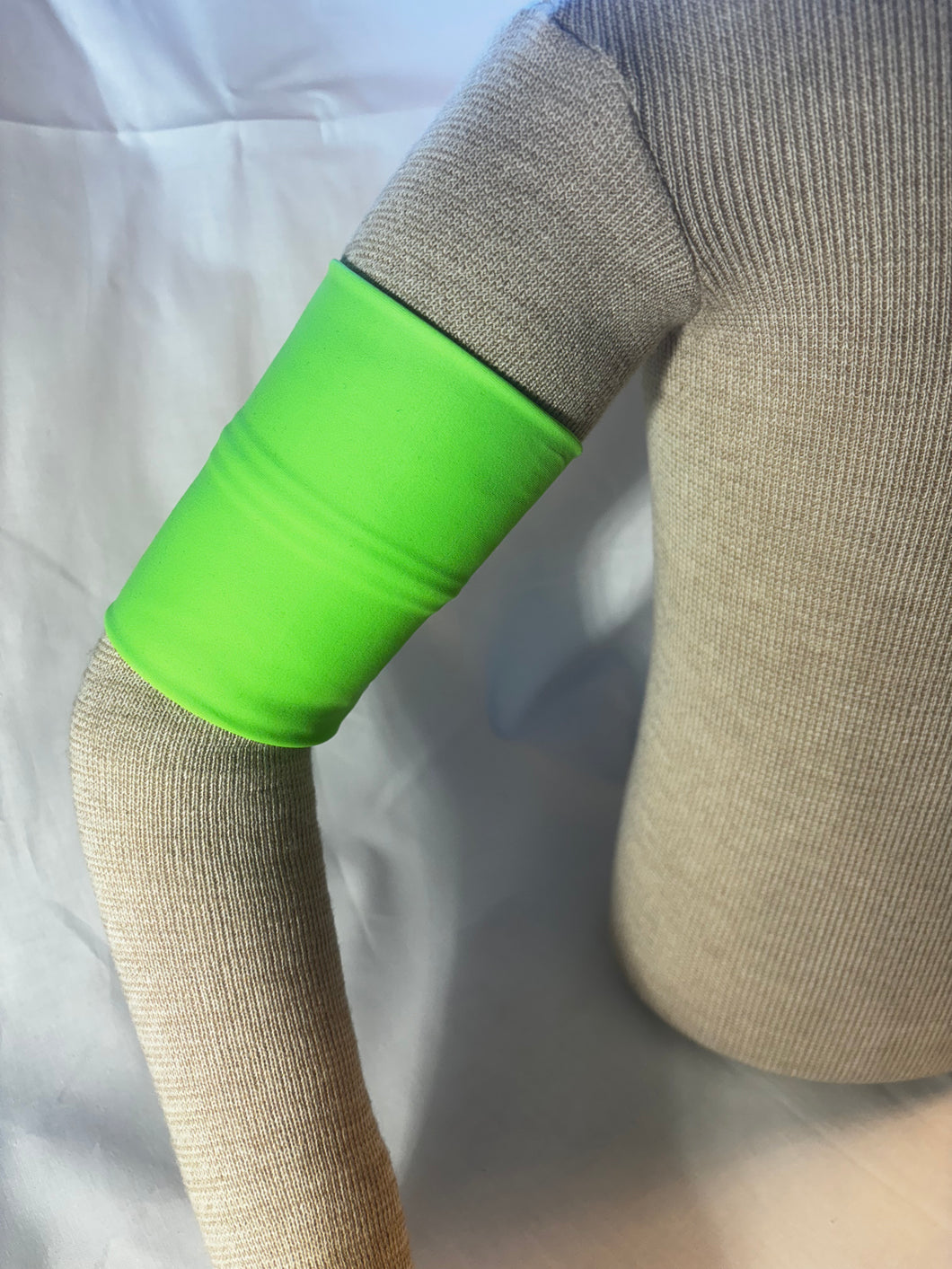 Neon Green Spandex Sensor Cover Arm Band