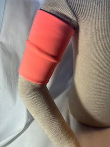 Coral Neoprene Sensor Arm Band Cover