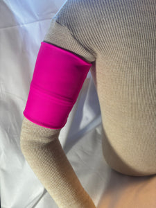 Fuchsia Spandex Insulin Pump Arm Band-Standard