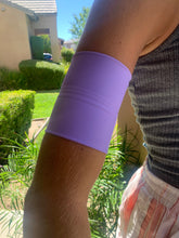 Load image into Gallery viewer, Lilac Spandex Sensor Cover Arm Band