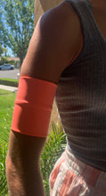 Load image into Gallery viewer, Coral Neoprene Sensor Arm Band Cover